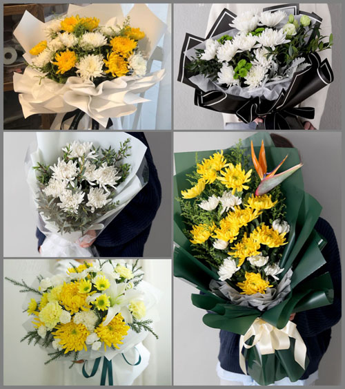 河北石家庄辛集市南智邱镇白事花束代送
